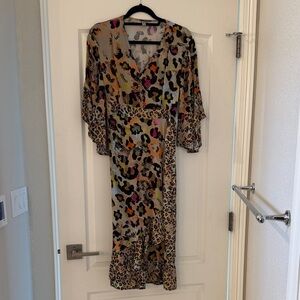 Asymmetrical Leopard Print Dress